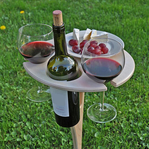 Foldable Outdoor Wine Holder